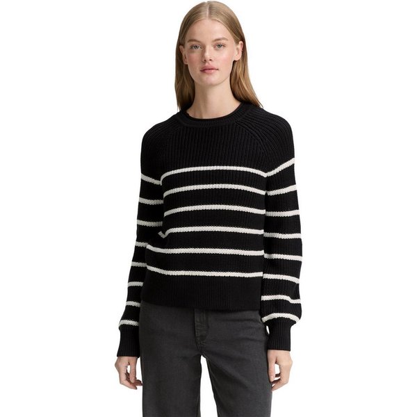 TOM TAILOR Denim Strickpullover mit Strick-Struktur