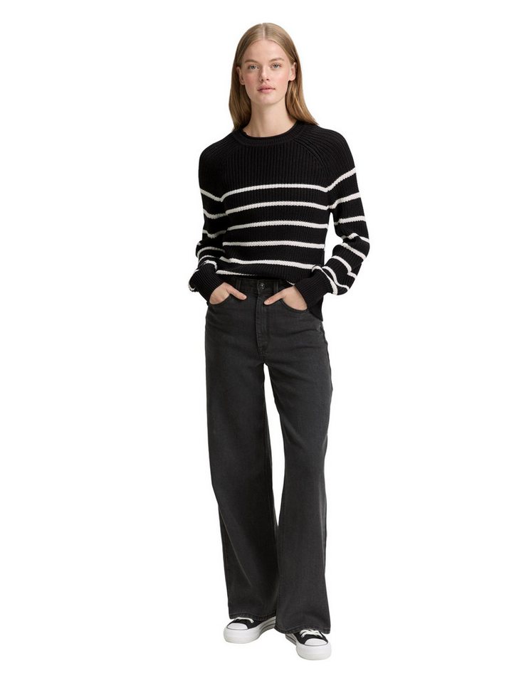 TOM TAILOR Denim Strickpullover mit Strick-Struktur – Bild 4 von 5