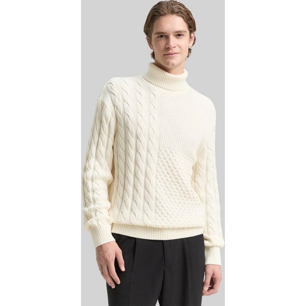 TOM TAILOR Denim Strickpullover Pullover & Strickjacken Relaxed Fit Rollkragenpullover mit Zopfmuster