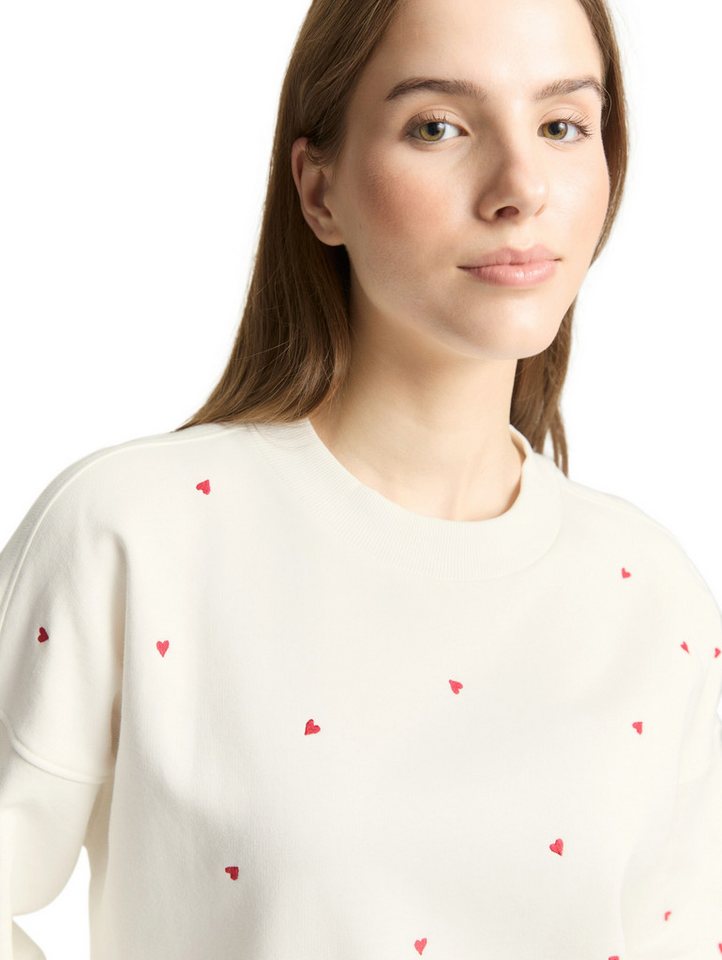 TOM TAILOR Denim Sweatshirt mit All-Over Print – Bild 3 von 5