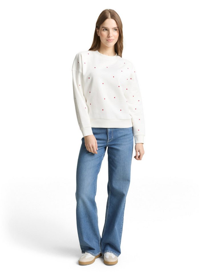 TOM TAILOR Denim Sweatshirt mit All-Over Print – Bild 4 von 5