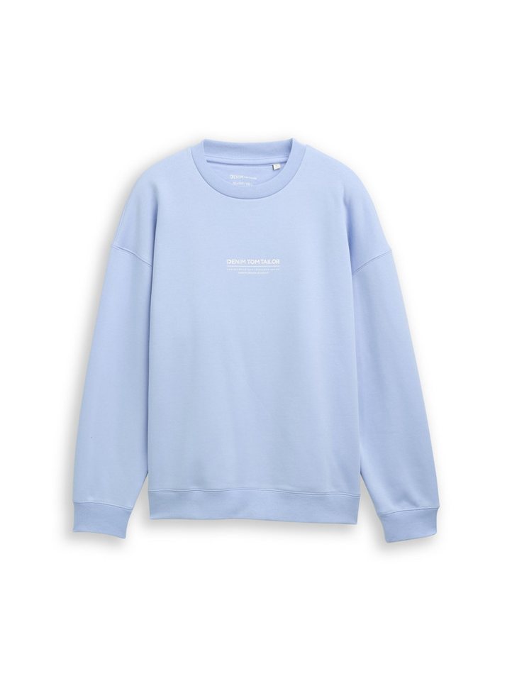 TOM TAILOR Denim Sweatshirt Strick & Sweatshirts Relaxed Sweatshirt mit Logo-Print – Bild 2 von 5
