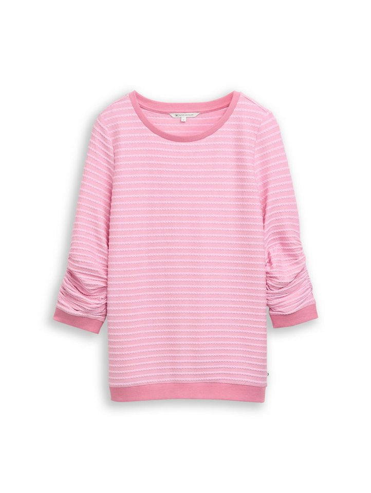 TOM TAILOR Denim Sweatshirt Strick & Sweatshirts Sweatshirt mit Streifenmuster – Bild 2 von 5