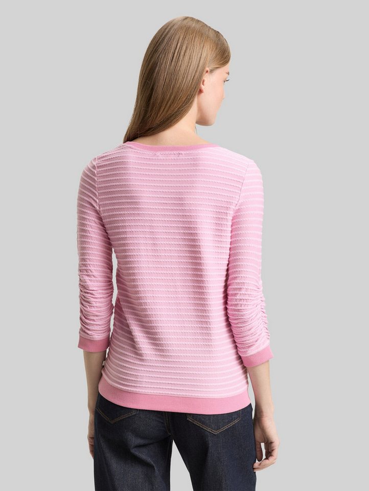 TOM TAILOR Denim Sweatshirt Strick & Sweatshirts Sweatshirt mit Streifenmuster – Bild 3 von 5