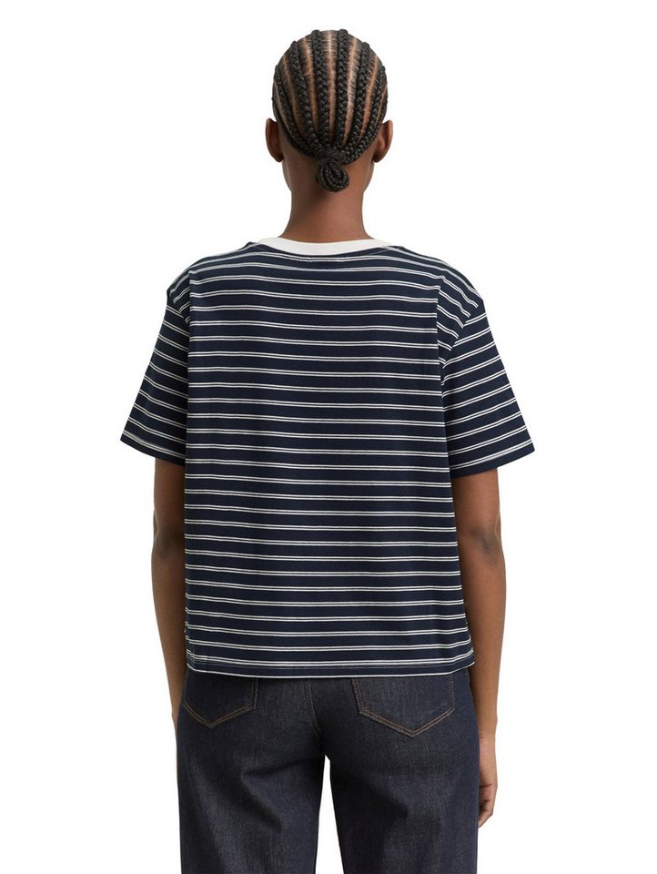 TOM TAILOR Denim T-Shirt mit Streifen Muster – Bild 2 von 5