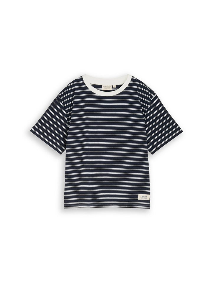 TOM TAILOR Denim T-Shirt mit Streifen Muster – Bild 5 von 5