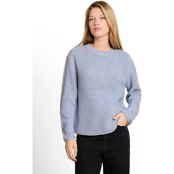 TOM TAILOR Denim V-Ausschnitt-Pullover mit Rippbündchen