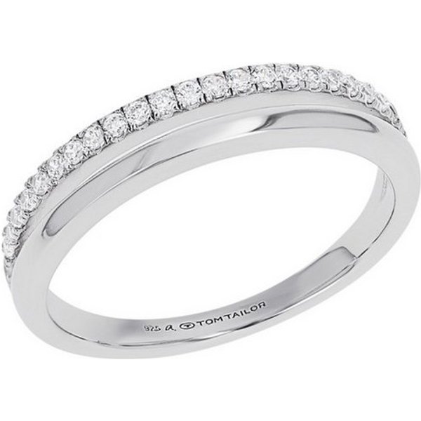 TOM TAILOR Fingerring Schmuck Geschenk Silber 925, mit Zirkonia (synth)