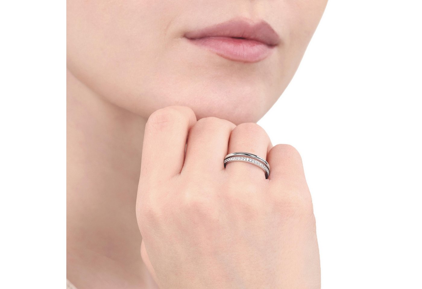 TOM TAILOR Fingerring Schmuck Geschenk Silber 925, mit Zirkonia (synth) – Bild 5 von 5
