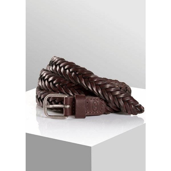 TOM TAILOR Flechtgürtel TTCLAUDETTE 2 cm breiter Damengürtel, stufenlos verstellbar, Echtleder