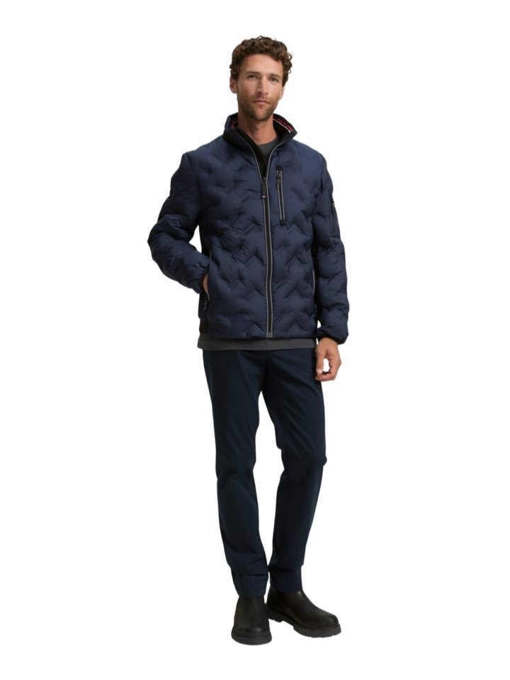TOM TAILOR Funktionsjacke N blau,Casual,Polyester,Strukturiert,Stehkragen,Lang,Regular Fit – Bild 3 von 5
