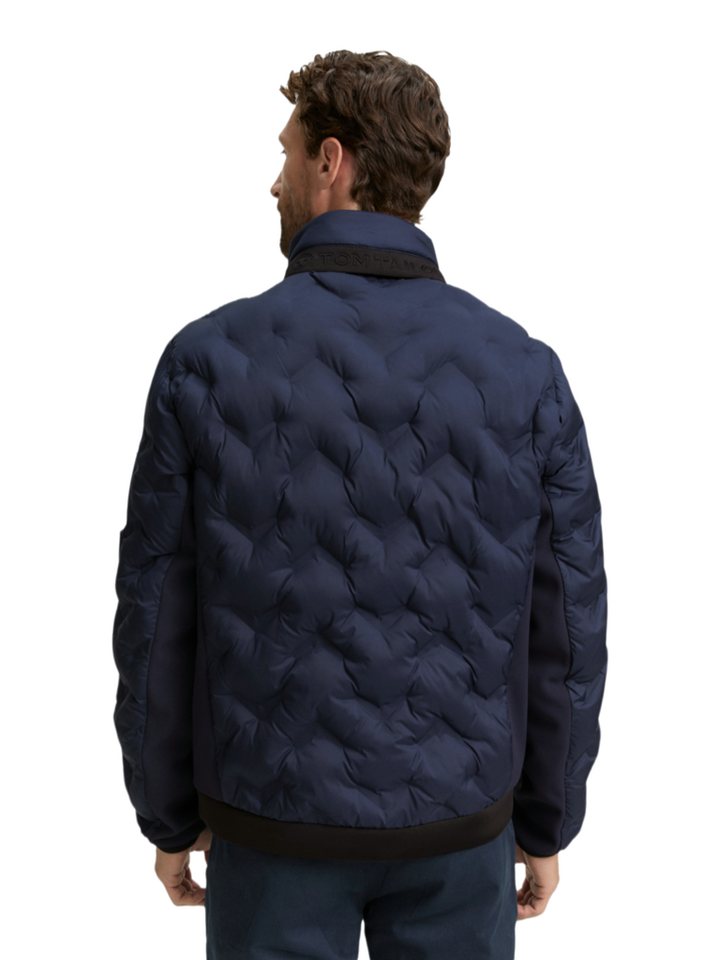 TOM TAILOR Funktionsjacke N blau,Casual,Polyester,Strukturiert,Stehkragen,Lang,Regular Fit – Bild 4 von 5