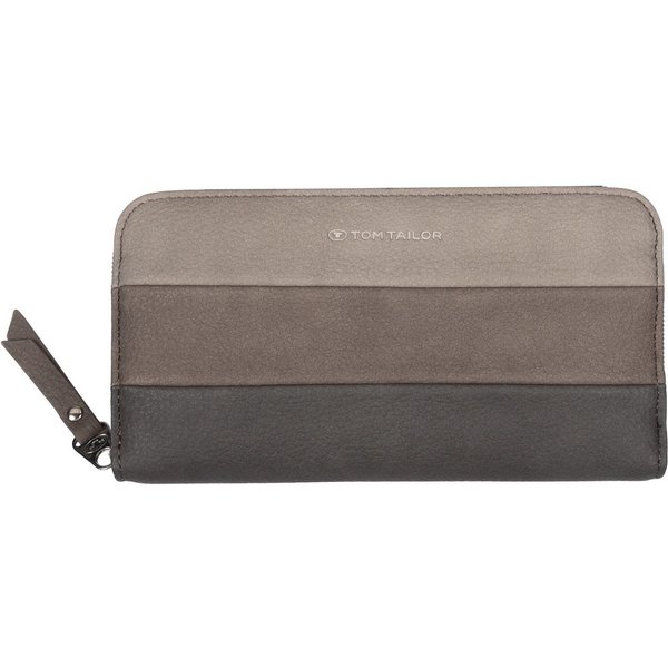 TOM TAILOR Geldbörse ELLEN Long zip wallet, im modischen Streifendesign