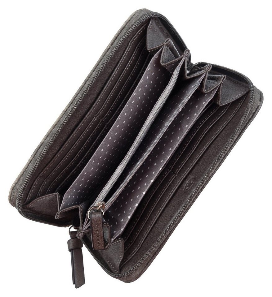 TOM TAILOR Geldbörse Juna, aus soft genarbtem ledrigen Material mit glänzenden Metall-Accessoires – Bild 3 von 4