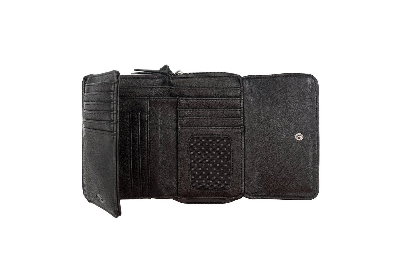 TOM TAILOR Geldbörse Juna, aus soft genarbtem ledrigen Material mit glänzenden Metall-Accessoires – Bild 4 von 4