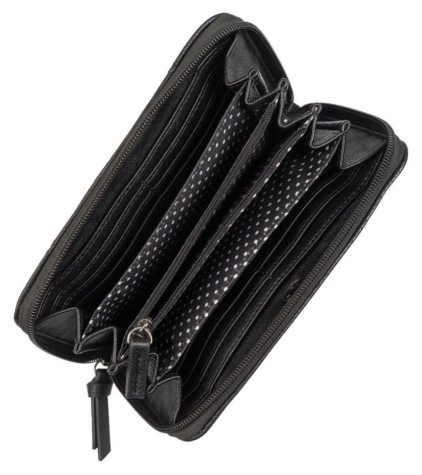 TOM TAILOR Geldbörse Juna, aus soft genarbtem ledrigen Material mit glänzenden Metall-Accessoires – Bild 3 von 4