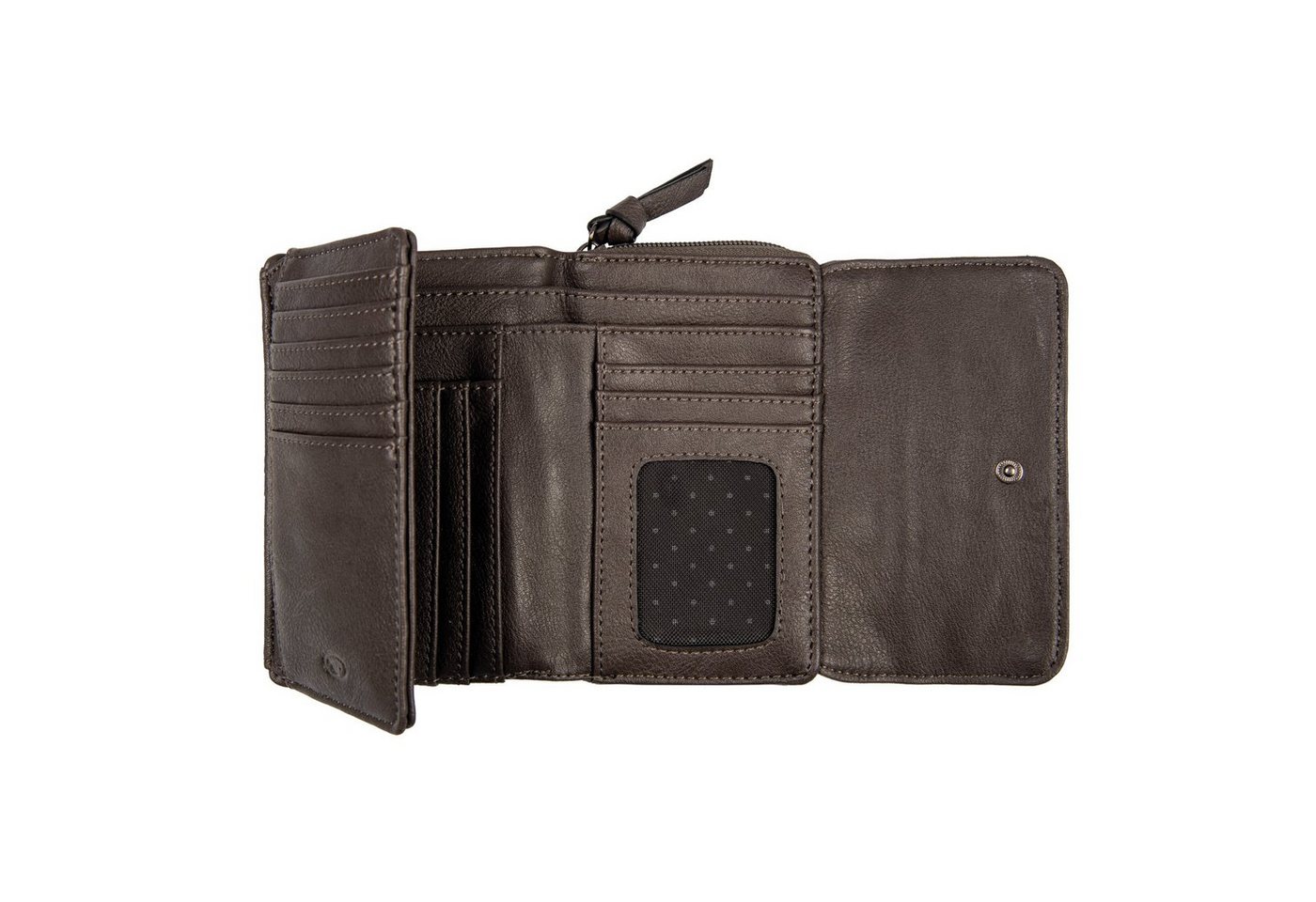 TOM TAILOR Geldbörse Juna, aus soft genarbtem ledrigen Material mit glänzenden Metall-Accessoires – Bild 4 von 4