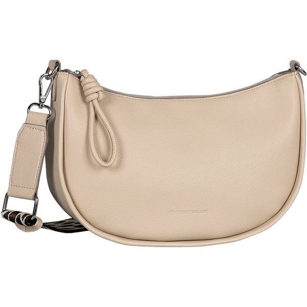 TOM TAILOR Handtasche Tatiana, Damen Umhängetasche mit fein gewebtem, dreifarbigem Gurtband