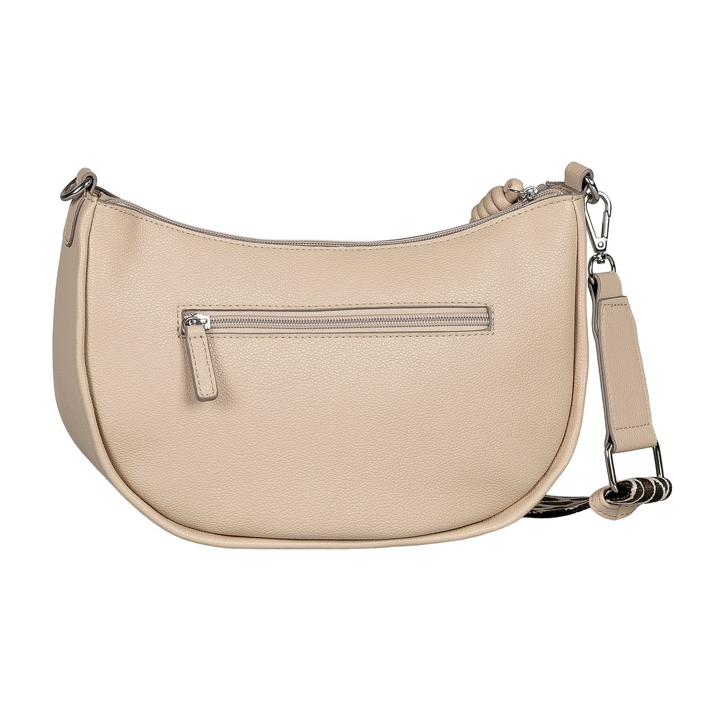 TOM TAILOR Handtasche Tatiana, Damen Umhängetasche mit fein gewebtem, dreifarbigem Gurtband – Bild 3 von 5