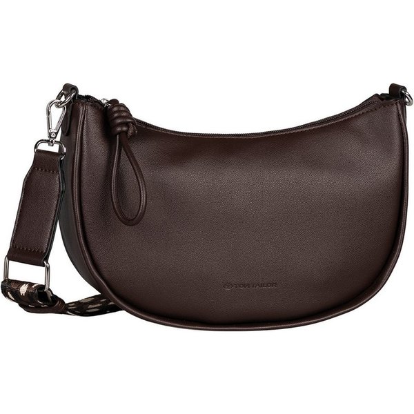 TOM TAILOR Handtasche Tatiana, Damen Umhängetasche mit fein gewebtem, dreifarbigem Gurtband