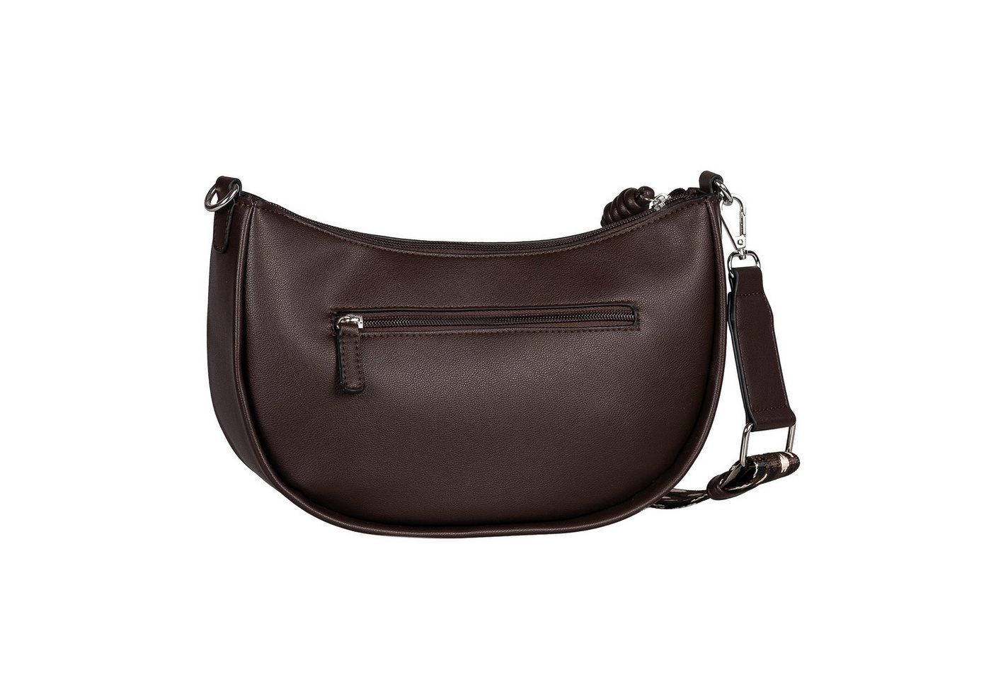 TOM TAILOR Handtasche Tatiana, Damen Umhängetasche mit fein gewebtem, dreifarbigem Gurtband – Bild 3 von 4