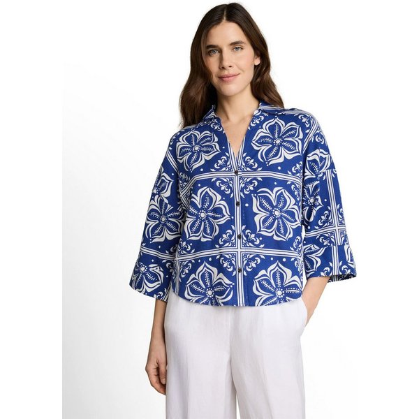 TOM TAILOR Hemdbluse mit All-Over Print