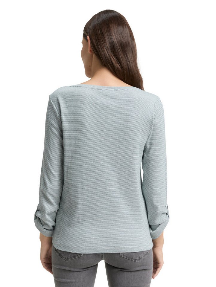 TOM TAILOR Henleyshirt mit Turn-Up-Arm – Bild 2 von 5