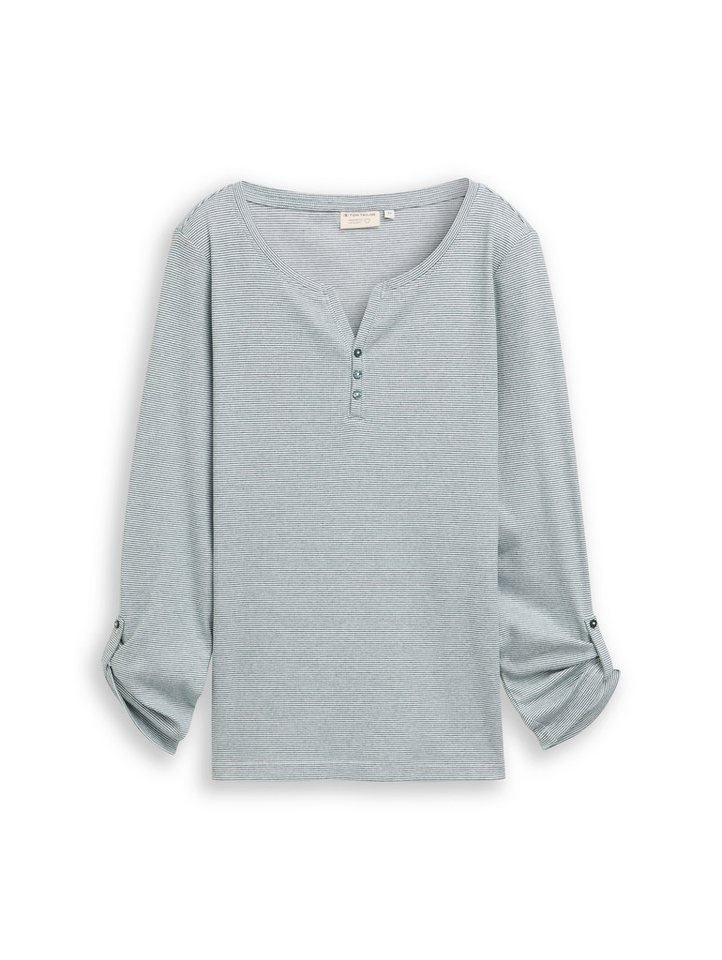 TOM TAILOR Henleyshirt mit Turn-Up-Arm – Bild 5 von 5