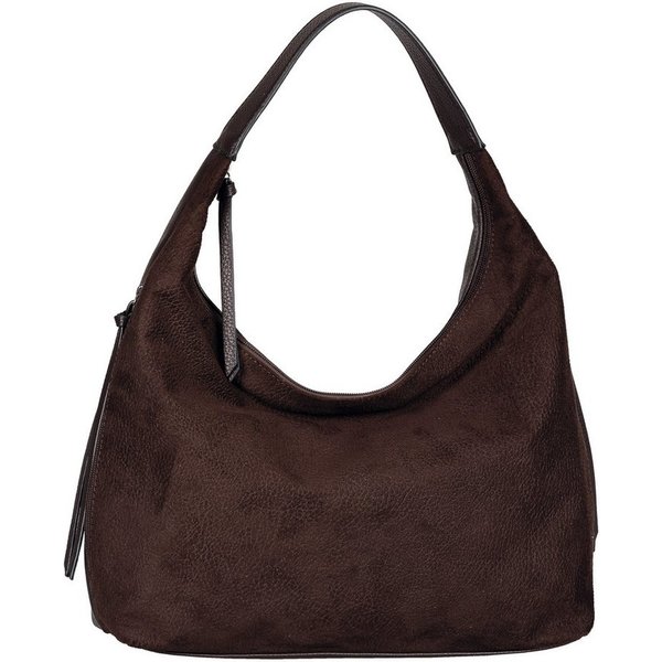 TOM TAILOR Hobo Aiana, Damen Handtasche, mit Fransen-Reißverschluss