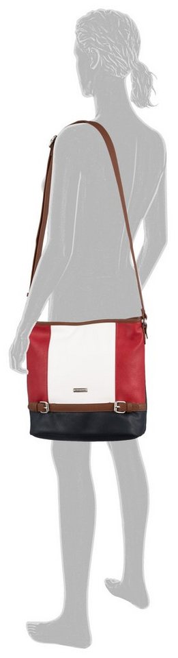 TOM TAILOR Hobo Juna, aus soft genarbtem ledrigen Material mit glänzenden Metall-Accessoires – Bild 2 von 5