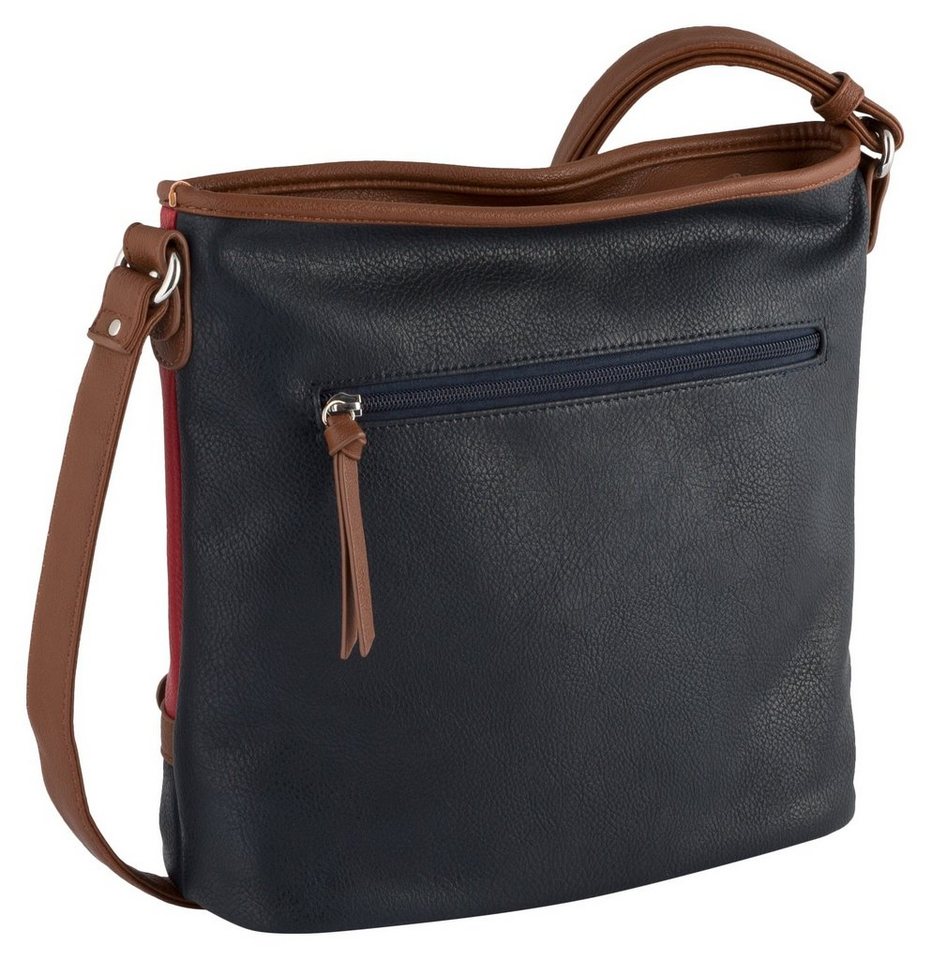 TOM TAILOR Hobo Juna, aus soft genarbtem ledrigen Material mit glänzenden Metall-Accessoires – Bild 3 von 5