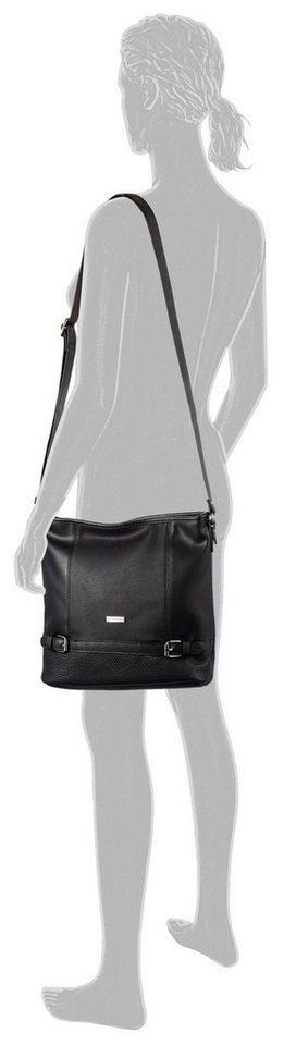 TOM TAILOR Hobo Juna, aus soft genarbtem ledrigen Material mit glänzenden Metall-Accessoires – Bild 2 von 4