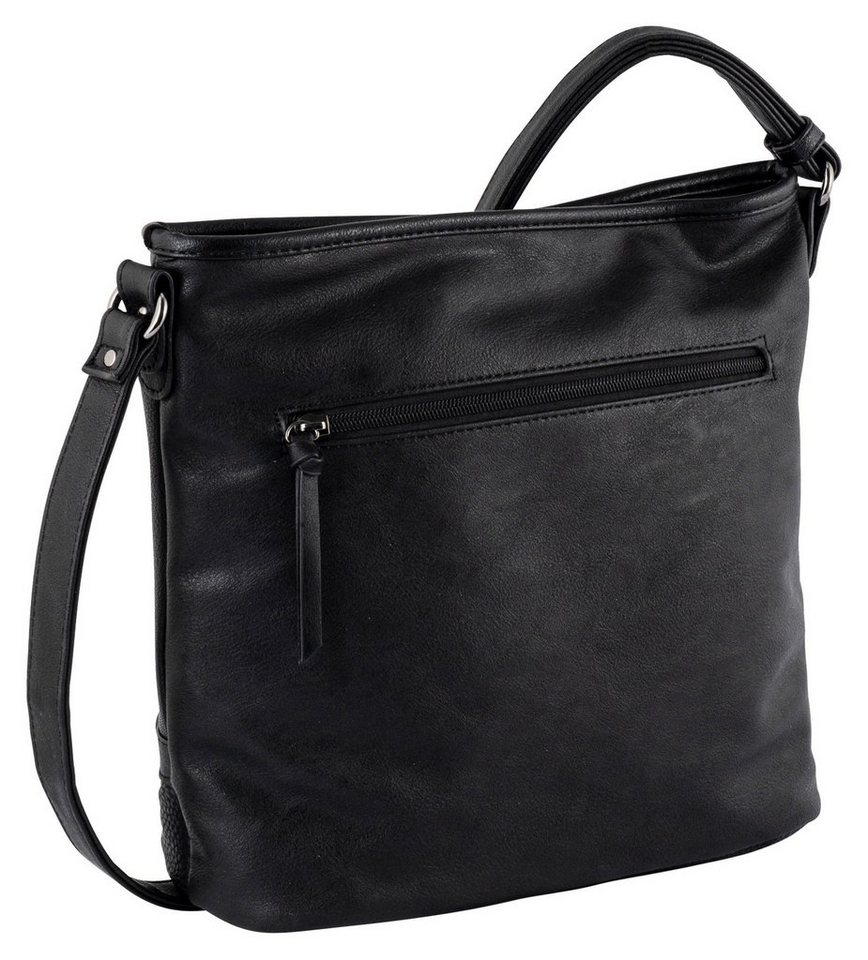 TOM TAILOR Hobo Juna, aus soft genarbtem ledrigen Material mit glänzenden Metall-Accessoires – Bild 3 von 4