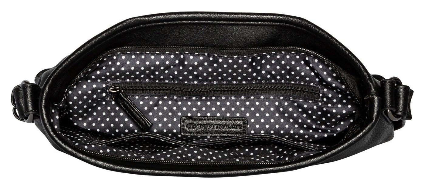 TOM TAILOR Hobo Juna, aus soft genarbtem ledrigen Material mit glänzenden Metall-Accessoires – Bild 4 von 4