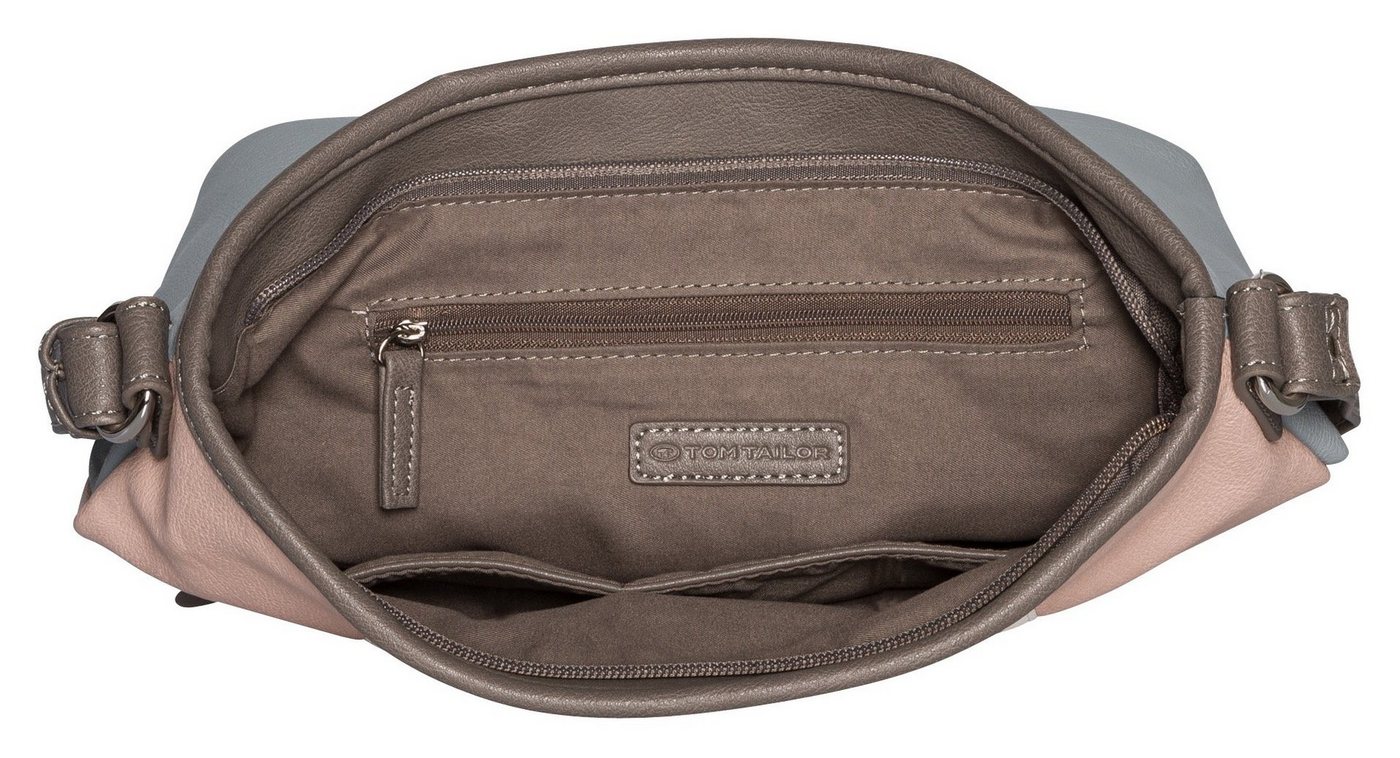 TOM TAILOR Hobo Juna, aus soft genarbtem ledrigen Material mit glänzenden Metall-Accessoires – Bild 4 von 5