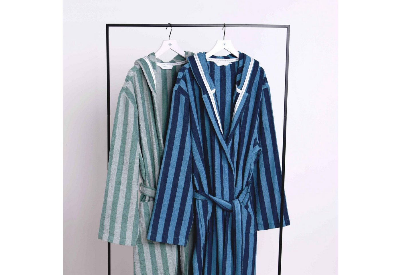 TOM TAILOR HOME Bademantel Bademantel CLASSIC BATH, Langform, Frottier, Kapuze – Bild 3 von 5
