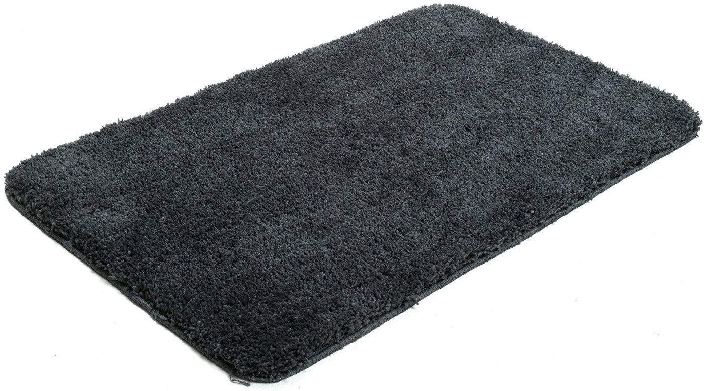TOM TAILOR HOME Badematte Cozy Bath UNI, Badvorleger, Badezimmer Teppich, Höhe 27 mm, rutschhemmend beschichtet, fußbodenheizungsgeeignet, Polyester, rechteckig – Bild 4 von 5