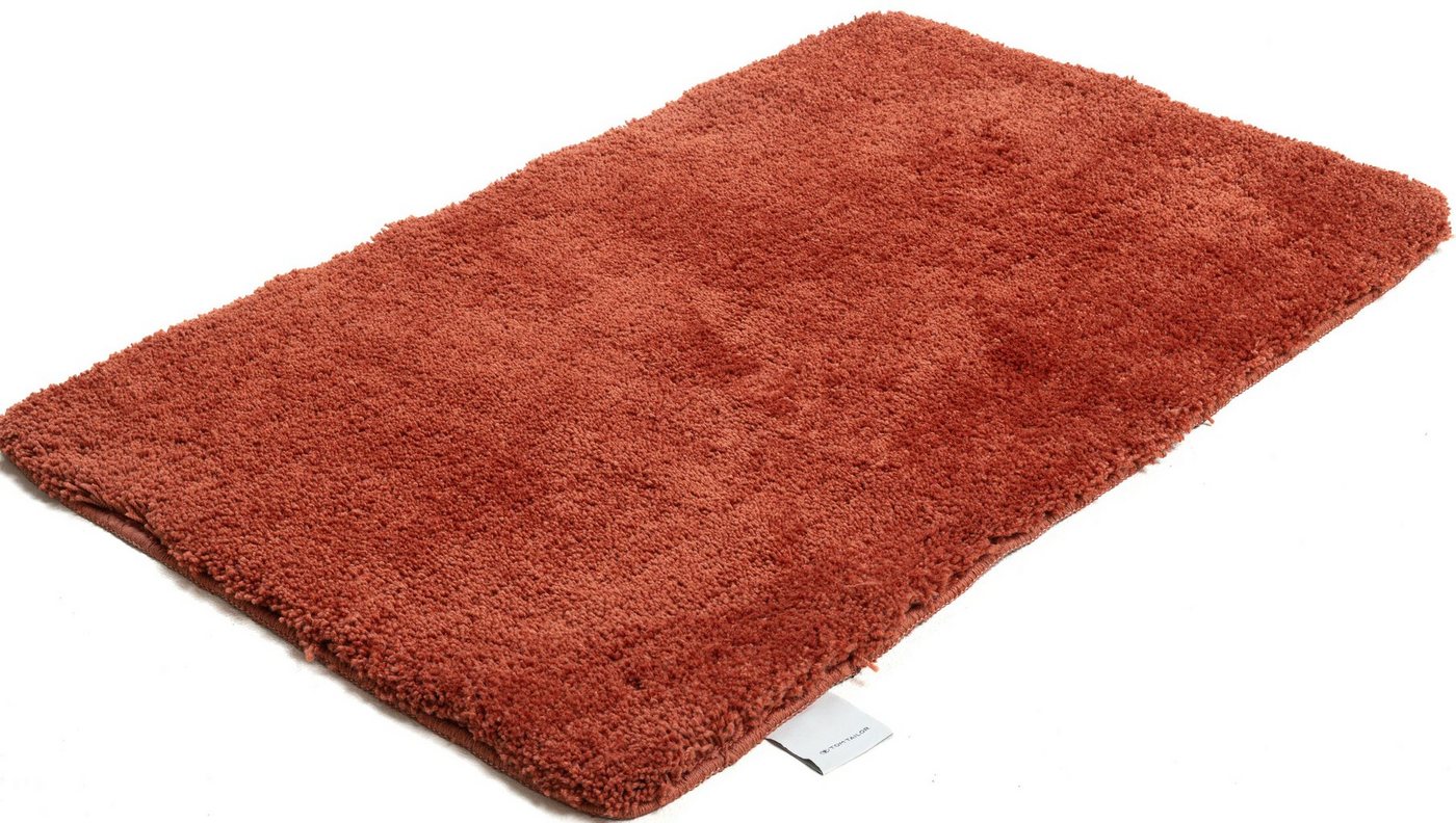 TOM TAILOR HOME Badematte Cozy Bath UNI, Badvorleger, Badezimmer Teppich, Höhe 27 mm, rutschhemmend beschichtet, fußbodenheizungsgeeignet, Polyester, rechteckig – Bild 4 von 5