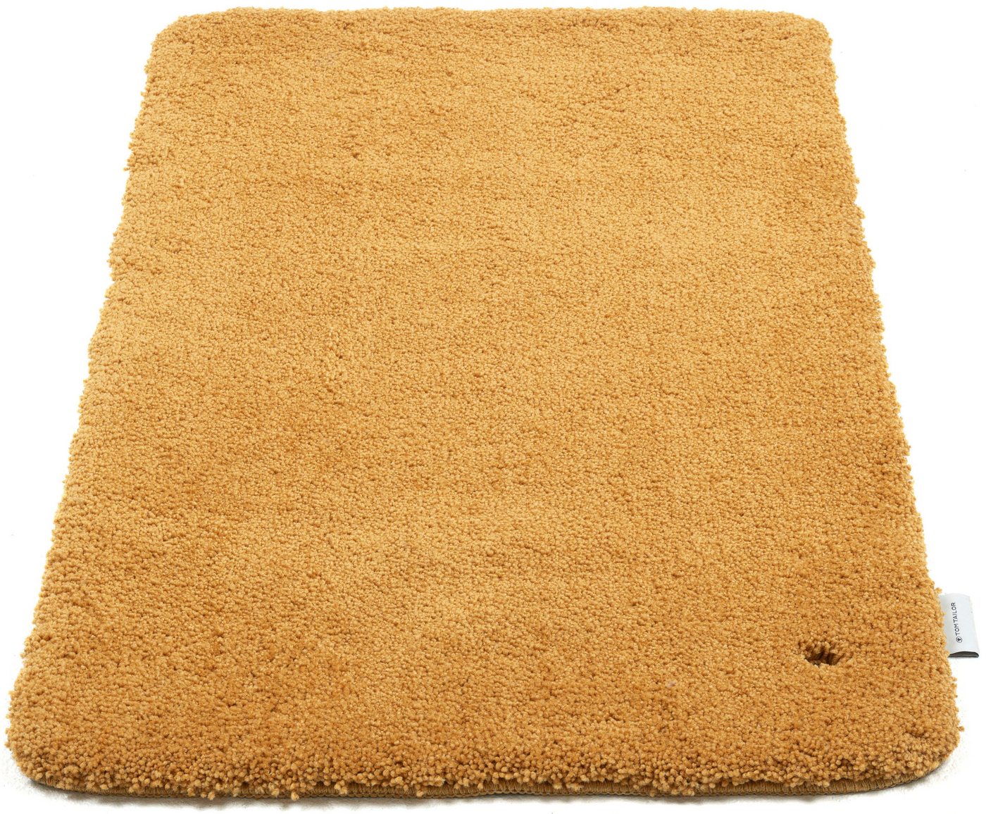 TOM TAILOR HOME Badematte Cozy Bath UNI, Badvorleger, Badezimmer Teppich, Höhe 27 mm, rutschhemmend beschichtet, fußbodenheizungsgeeignet, Polyester, rechteckig – Bild 3 von 5