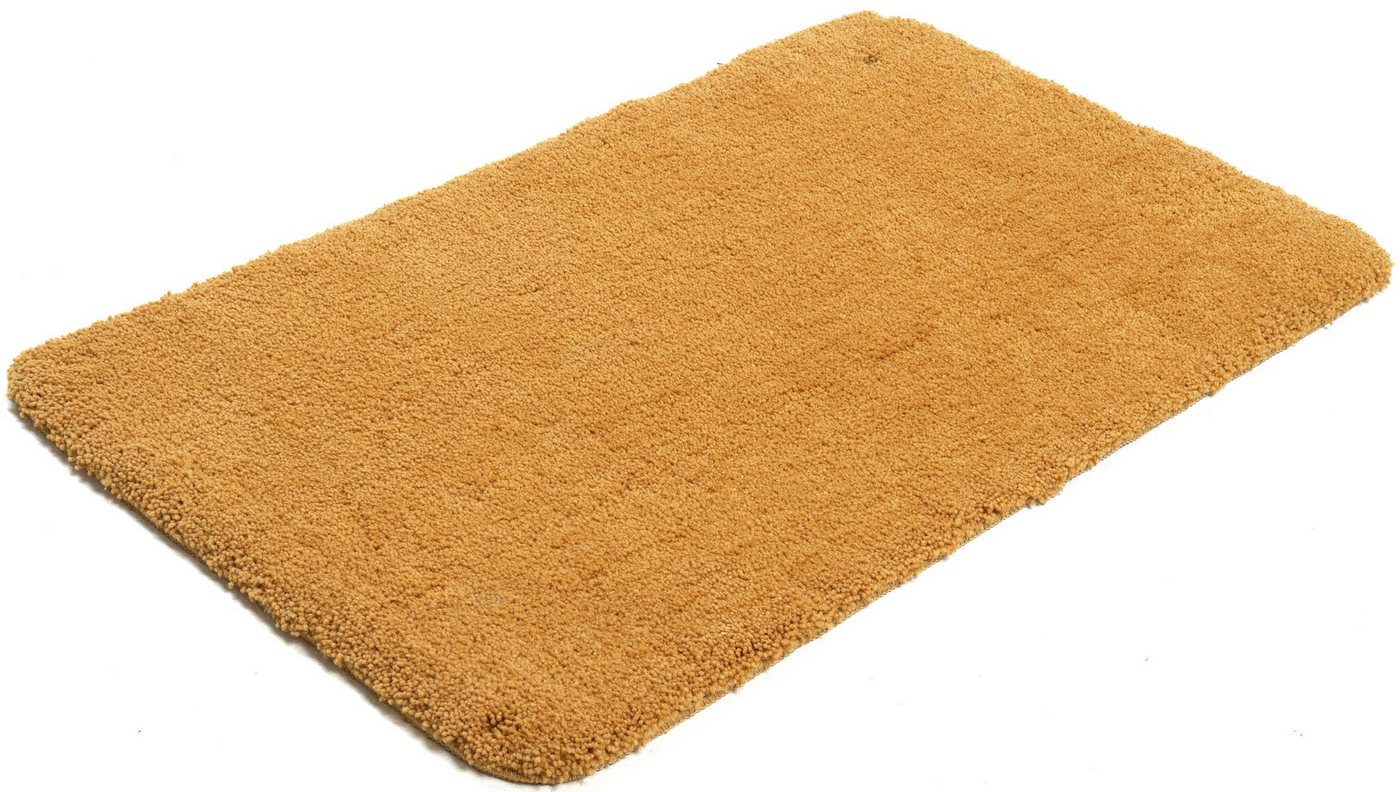 TOM TAILOR HOME Badematte Cozy Bath UNI, Badvorleger, Badezimmer Teppich, Höhe 27 mm, rutschhemmend beschichtet, fußbodenheizungsgeeignet, Polyester, rechteckig – Bild 4 von 5