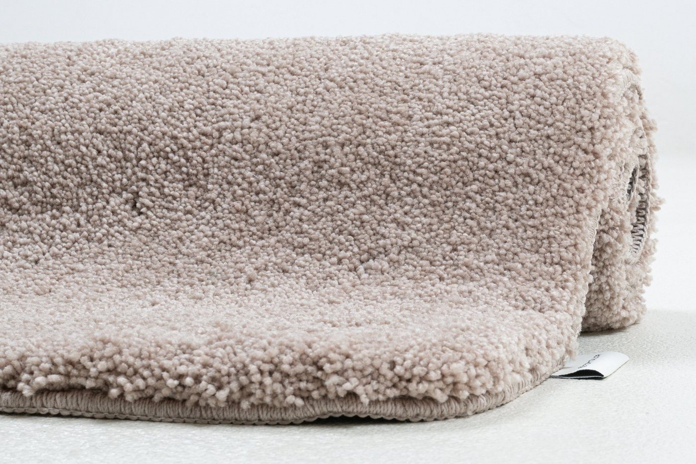TOM TAILOR HOME Badematte Cozy Bath UNI, Badvorleger, Badezimmer Teppich, Höhe 27 mm, rutschhemmend beschichtet, fußbodenheizungsgeeignet, Polyester, rechteckig – Bild 5 von 5