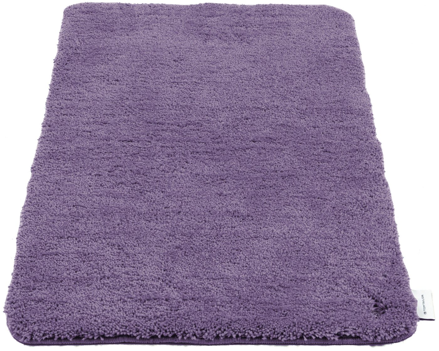 TOM TAILOR HOME Badematte Cozy Bath UNI, Badvorleger, Badezimmer Teppich, Höhe 27 mm, rutschhemmend beschichtet, fußbodenheizungsgeeignet, Polyester, rechteckig – Bild 3 von 5