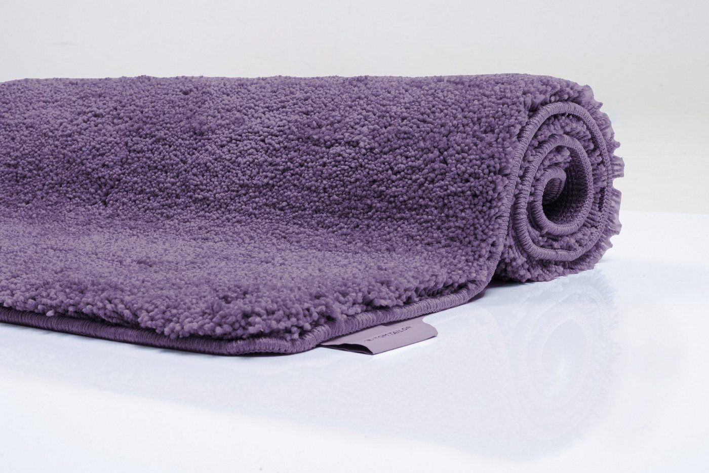 TOM TAILOR HOME Badematte Cozy Bath UNI, Badvorleger, Badezimmer Teppich, Höhe 27 mm, rutschhemmend beschichtet, fußbodenheizungsgeeignet, Polyester, rechteckig – Bild 5 von 5