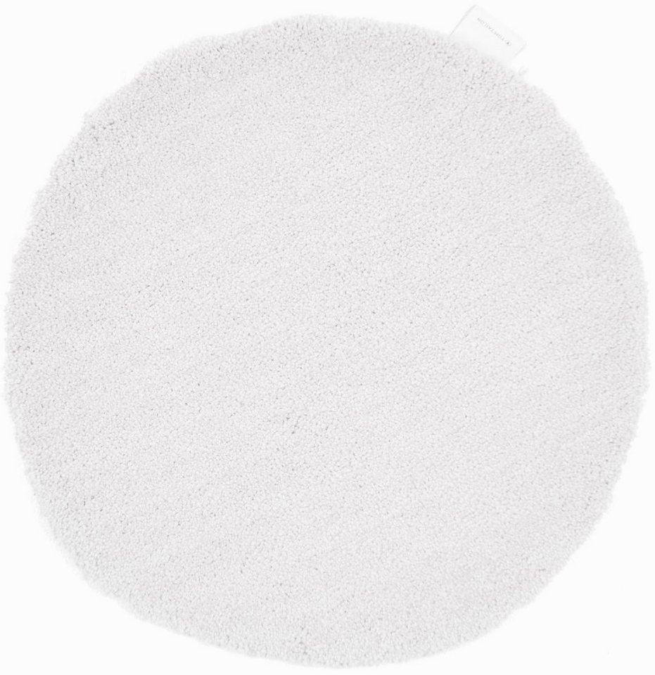 TOM TAILOR HOME Badematte Cozy Bath UNI, Badvorleger, Badezimmer Teppich, Höhe 27 mm, rutschhemmend beschichtet, fußbodenheizungsgeeignet, Polyester, rund, Badt – Bild 2 von 5