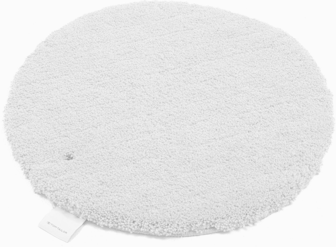 TOM TAILOR HOME Badematte Cozy Bath UNI, Badvorleger, Badezimmer Teppich, Höhe 27 mm, rutschhemmend beschichtet, fußbodenheizungsgeeignet, Polyester, rund, Badt – Bild 3 von 5