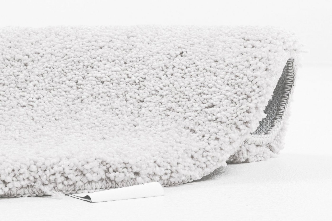 TOM TAILOR HOME Badematte Cozy Bath UNI, Badvorleger, Badezimmer Teppich, Höhe 27 mm, rutschhemmend beschichtet, fußbodenheizungsgeeignet, Polyester, rund, Badt – Bild 4 von 5