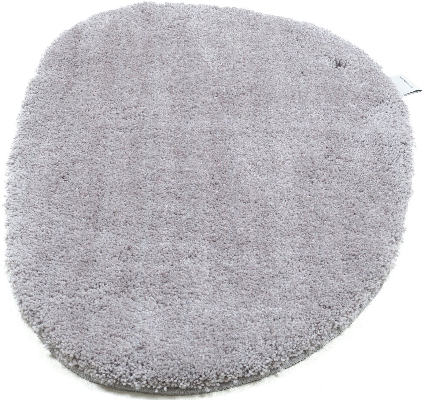 TOM TAILOR HOME Badematte Cozy Bath UNI, Badvorleger, Badezimmer Teppich, Höhe 27 mm, rutschhemmend beschichtet, fußbodenheizungsgeeignet, Polyester, oval, Badt – Bild 2 von 5