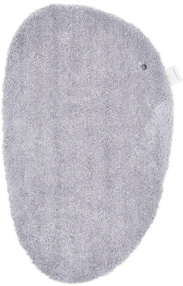 TOM TAILOR HOME Badematte Cozy Bath UNI, Badvorleger, Badezimmer Teppich, Höhe 27 mm, rutschhemmend beschichtet, fußbodenheizungsgeeignet, Polyester, oval, Badt – Bild 4 von 5
