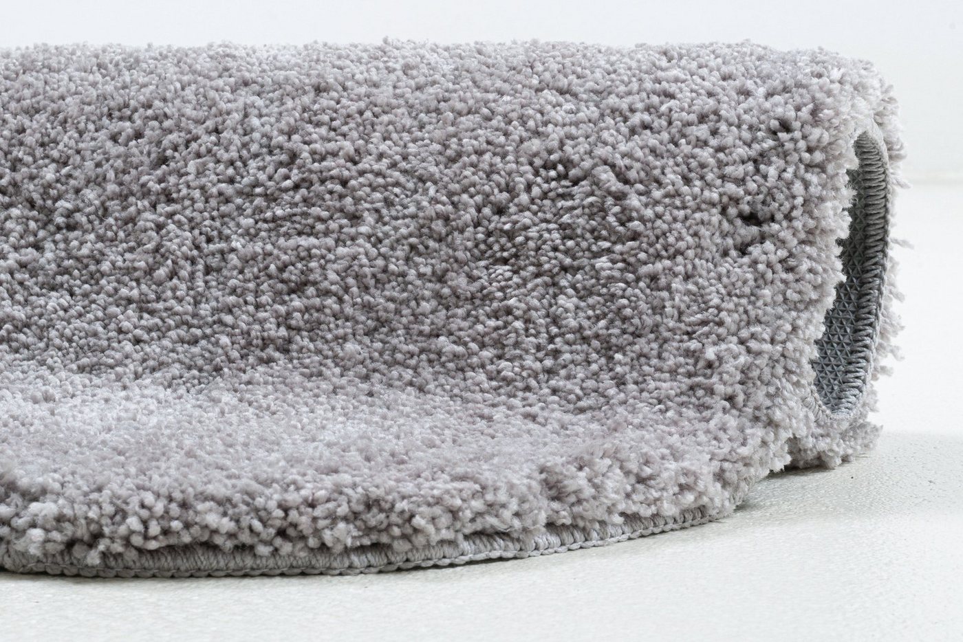 TOM TAILOR HOME Badematte Cozy Bath UNI, Badvorleger, Badezimmer Teppich, Höhe 27 mm, rutschhemmend beschichtet, fußbodenheizungsgeeignet, Polyester, oval, Badt – Bild 5 von 5