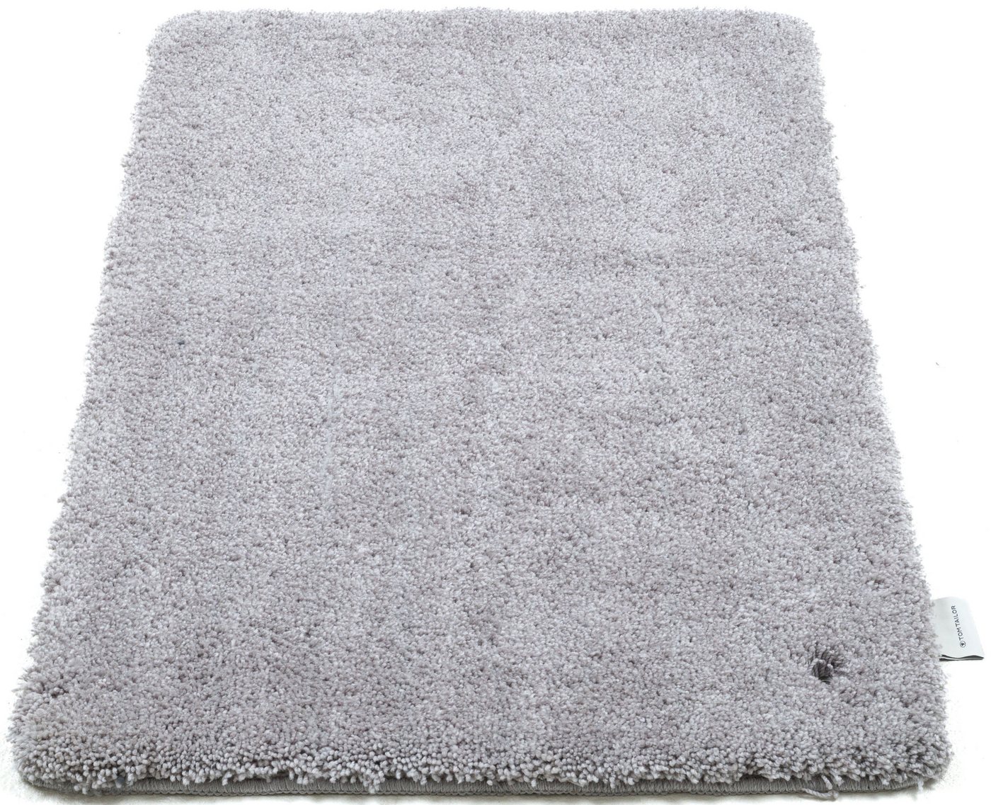 TOM TAILOR HOME Badematte Cozy Bath UNI, Badvorleger, Badezimmer Teppich, Höhe 27 mm, rutschhemmend beschichtet, fußbodenheizungsgeeignet, Polyester, rechteckig – Bild 3 von 5